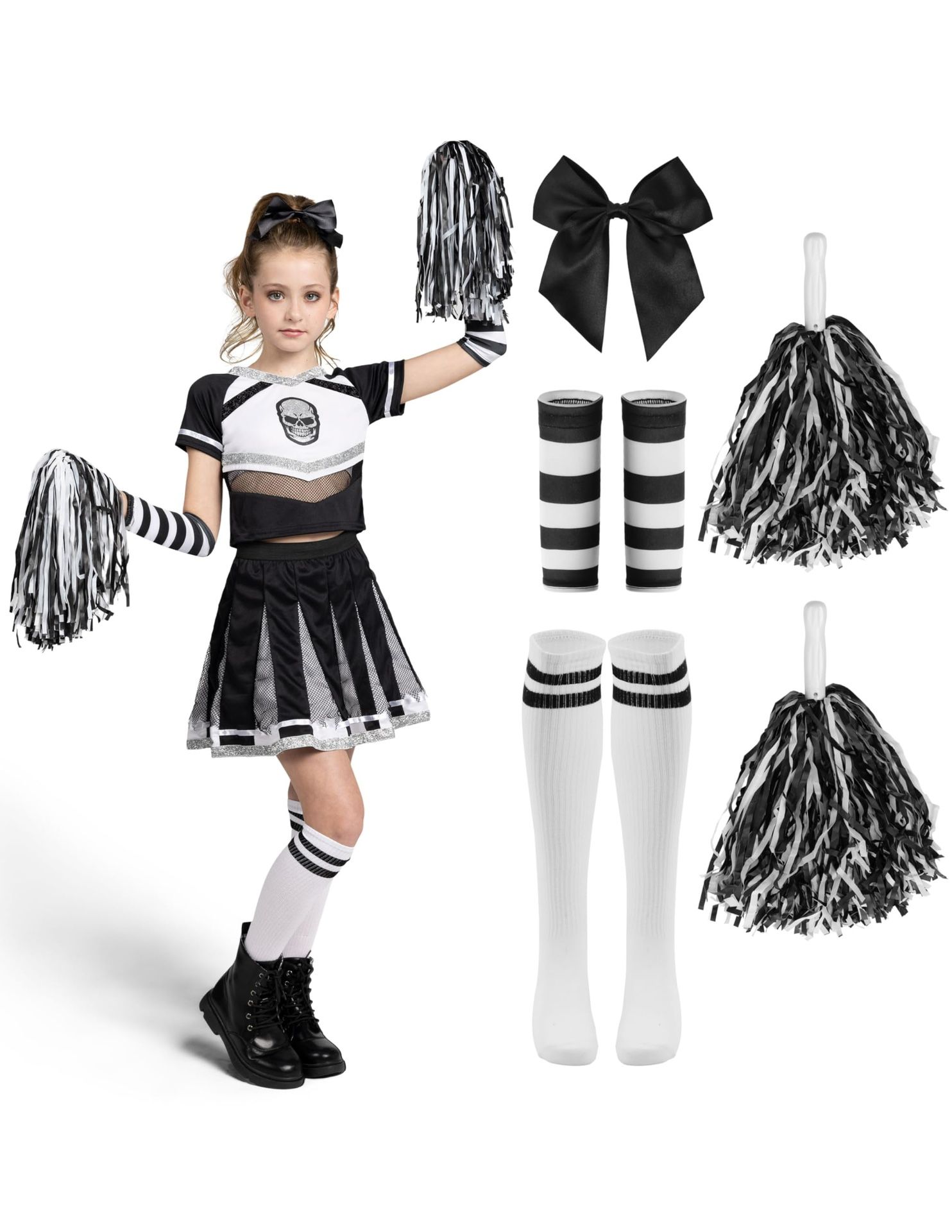 Cheerleader Costume Halloween Kids 8-10 Y / Disfraz Animadora Ninos