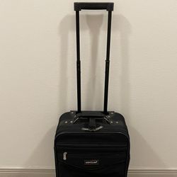 SMALL (20"H x 12"W x 7"D) Black, Soft-Side, Wheeled Carry-on Luggage - posted price is firm.