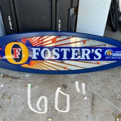 Foster’s 60” Surfboard Sign