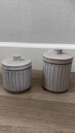 Brand new Hearth & Hand Bathroom Canisters