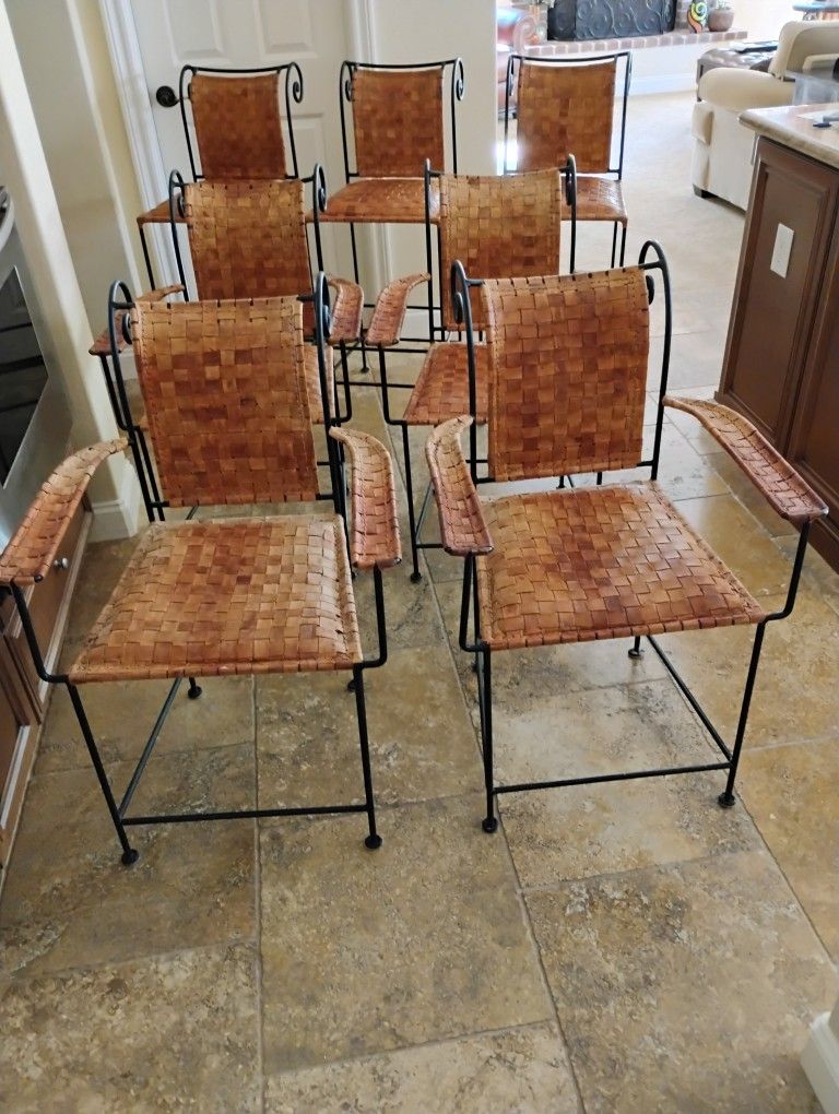 Leather Dining Chairs And Stools