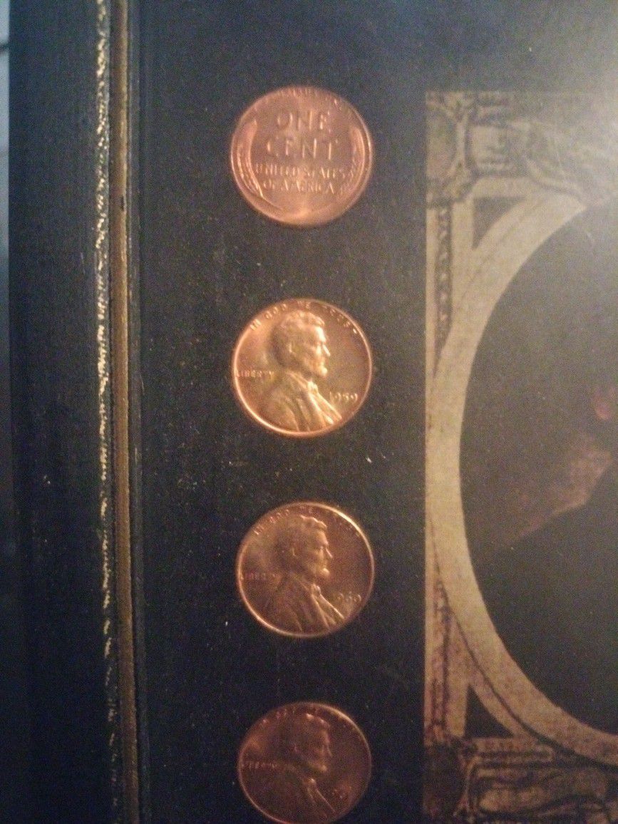 Mint Pennies 1959 Through 1975