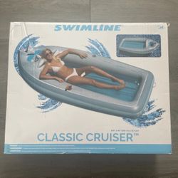Swimline Inflatable Classic Cruiser Pool Float Raft 8.5 Ft!!