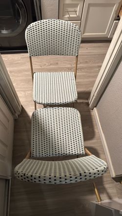 Set of 2 Woven Dining Chairs