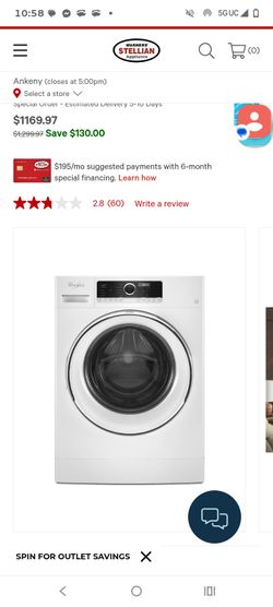 Whirlpool Ventless Stackable Washer And Deyer
