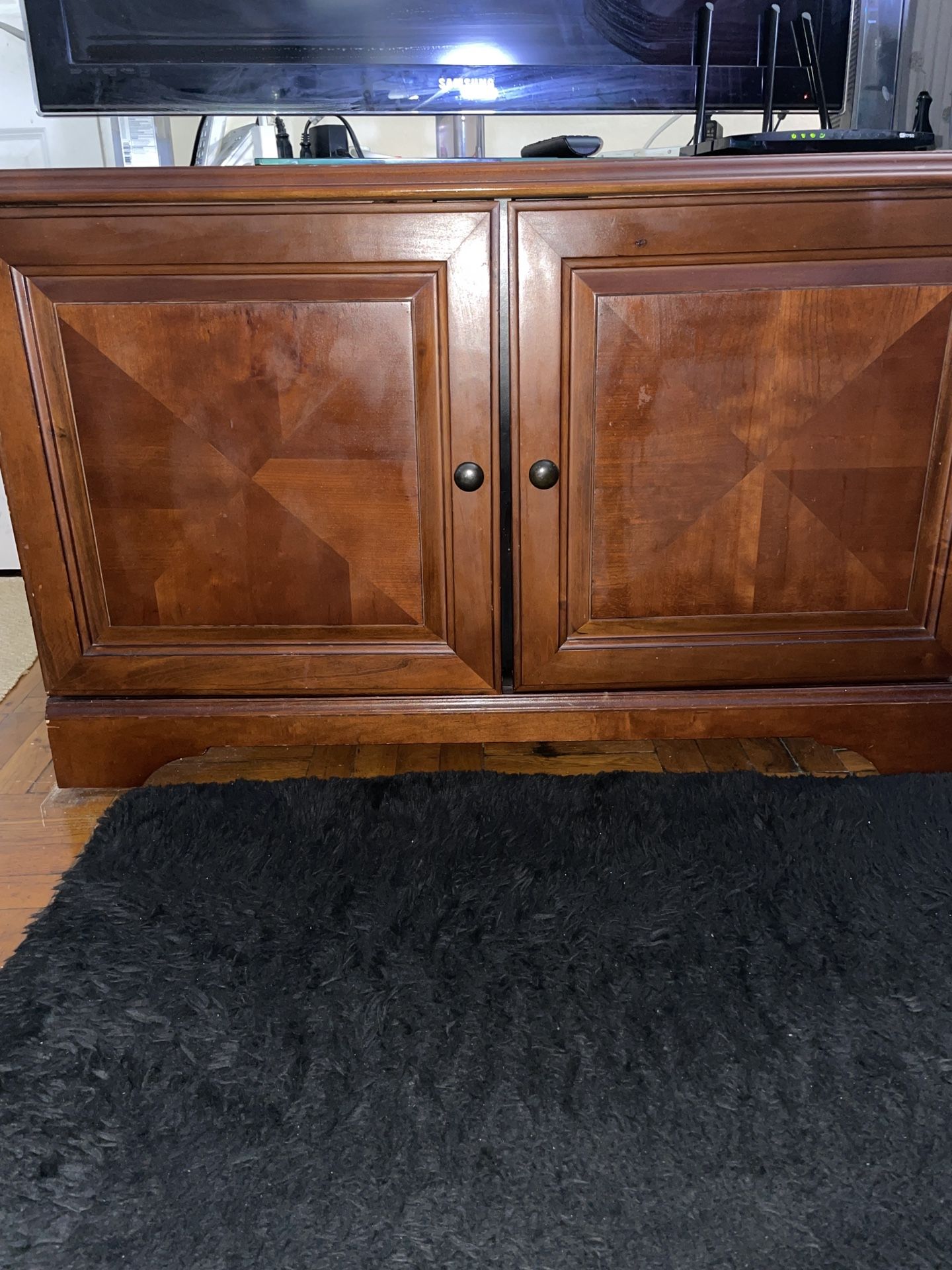Sturdy Wood TV Console