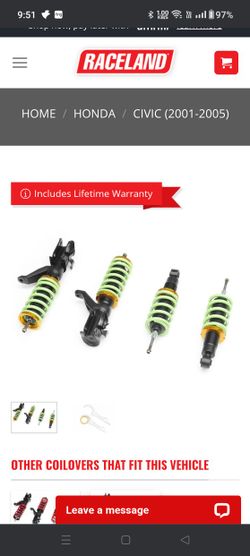 Honda Civic EM2 Ultimo Coilovers (2001-2005)
