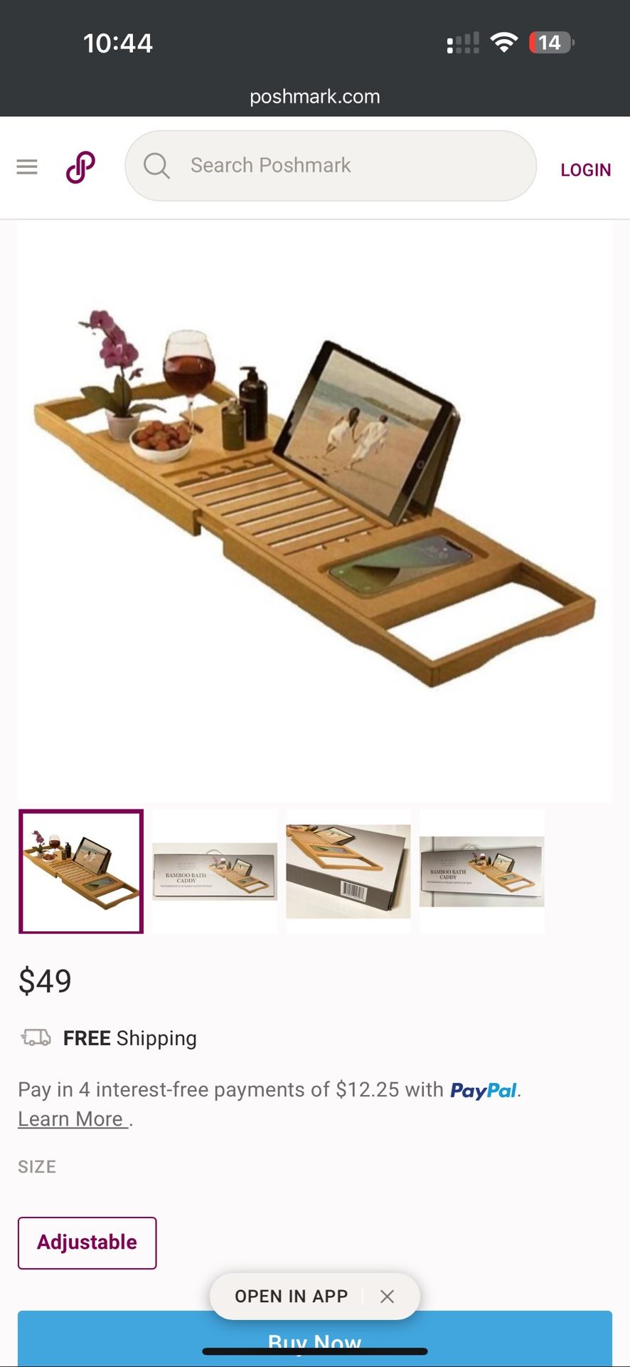 Brand New Bamboo Bath Caddy ($10 Each)