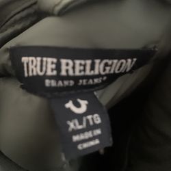 green xl True Religion Puffer 