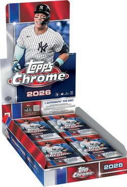 2026 MLB Topps Chrome Hobby Box