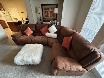 Faux leather L- Shaped couch