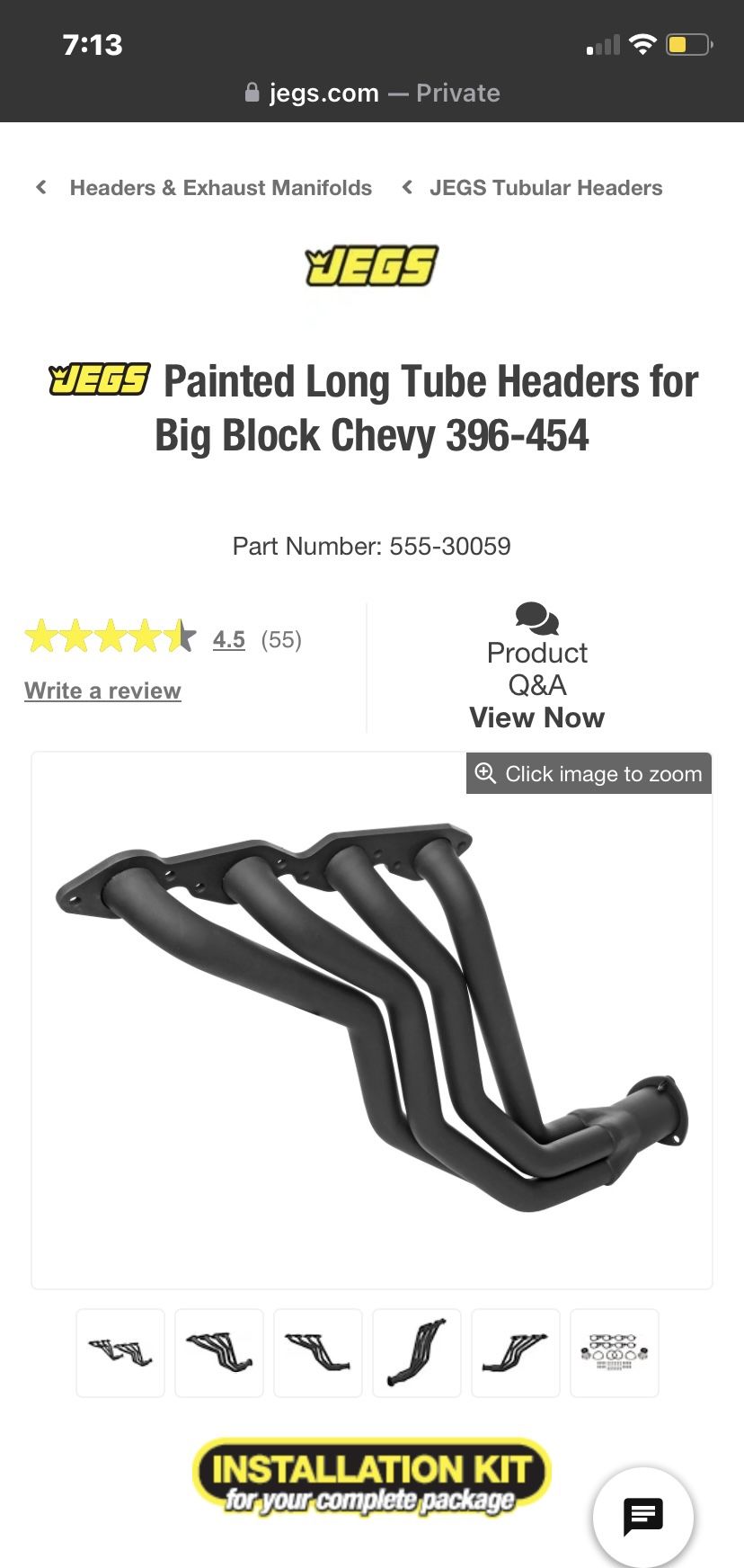 454 Chevy Big Block Headers