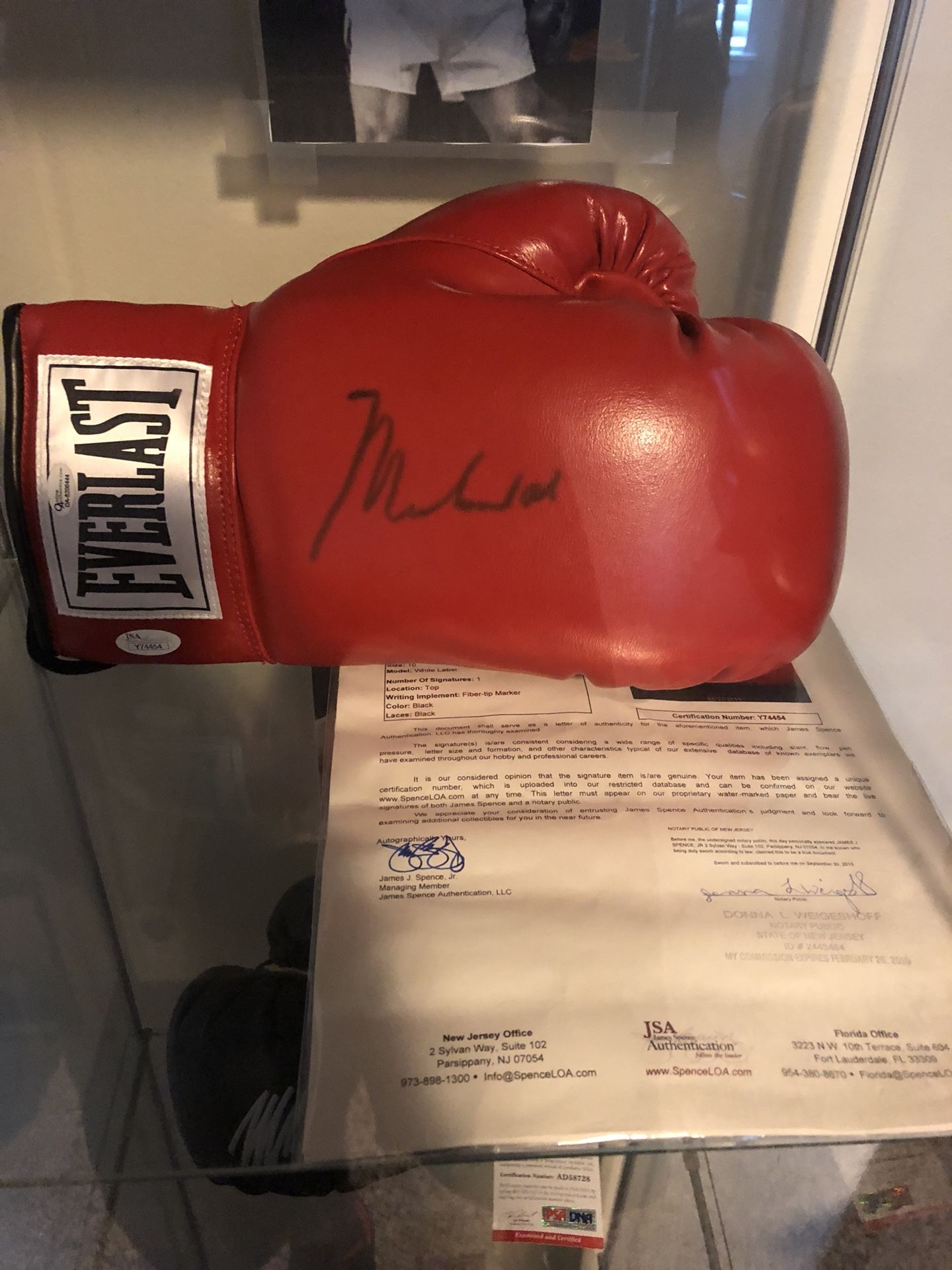 Muhammad Ali Autographed Glove