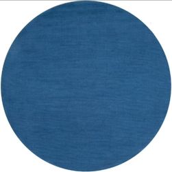 Beautiful Surya Mystique 6' Round Blue Rug