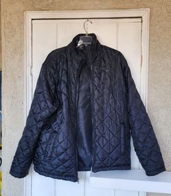 Black Quilted Zip-Up Jacket