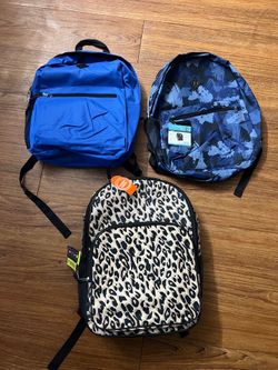 3 New Backpacks.Each 5$ All 3 for 12$