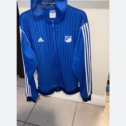 Adidas track hoodie, jacket, size large