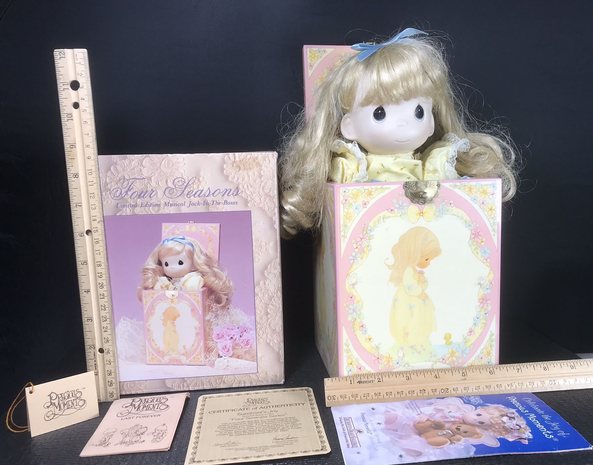 Precious Moments Four Seasons Limited Edition Musical Jack-In-The-Boxes #408743 “Summer” and BONUS