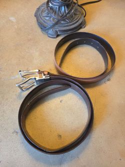 2 Men’s Belts (Size 34-36) - Tommy Hilfiger & Pierre Cardin