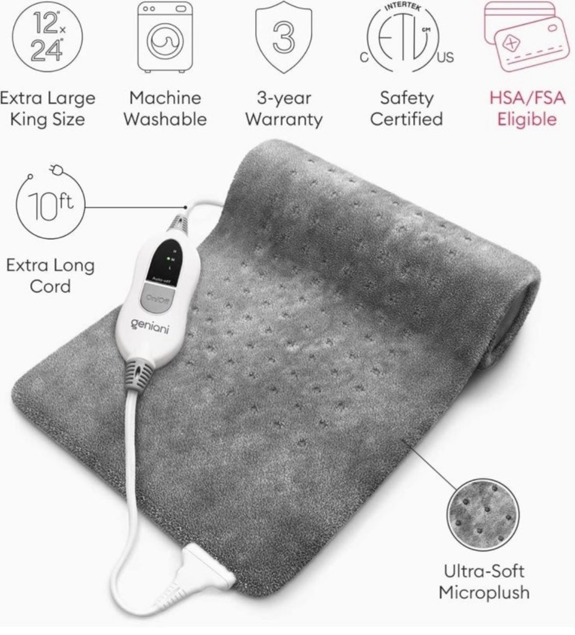 Geniani Electric Heating Pad