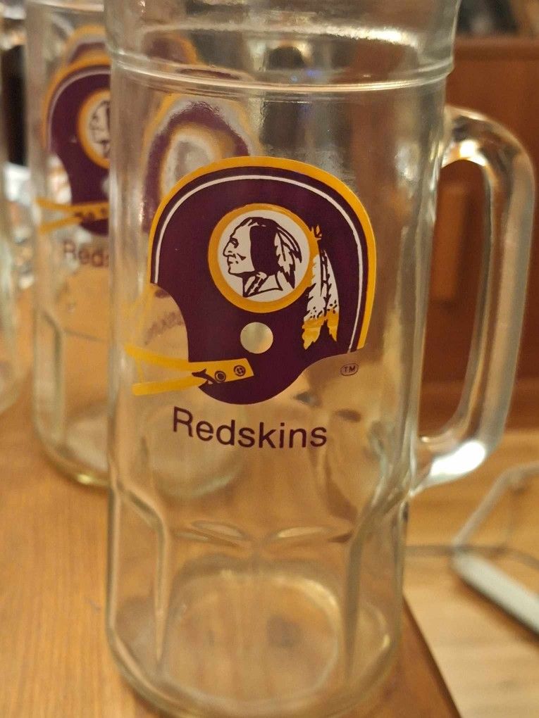 Washington Redskins Beer Mugs Set 5