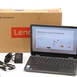 Lenovo - 500e Yoga Chromebook Gen 4 82W4001SUS 12.2" Touchscreen Convertible 2 in 1 Chromebook - WUXGA - 60 Hz - Intel - Gray 