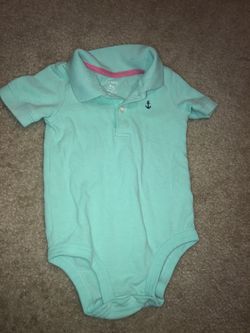 Baby clothes polo style onesie 9mo