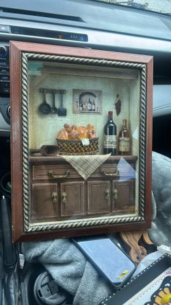 Vintage Arister Gifts French country kitchen 3D shadow box