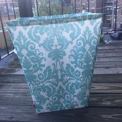 New Blue & White Laundry Basket