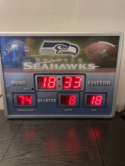 Seahawks Clock Scoreboard
