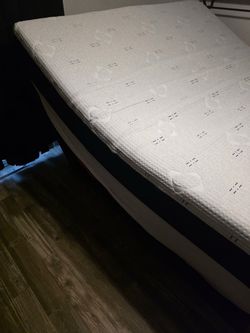 King Size Bed With 2 mattress & adjustable Frame