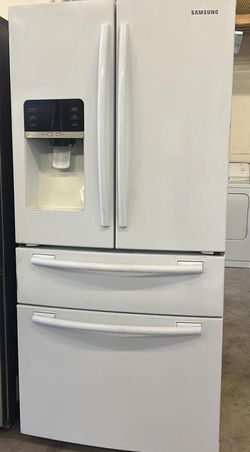 Samsung French Door  White Refrigerator Fridge
