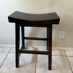 2 - Wooden Bar / Counter Stools 