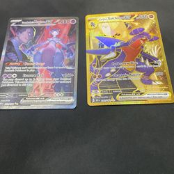 Destined rivals SIR Team Rocket’s Mewtwo and hyper rare Cynthia’s Garchomp