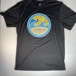 Hanes Cool Dri Men’s Large 2017 Run Castaway Cay Challenge T-Shirt