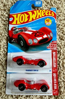 Hot wheels Maserati Tipo 61 Red Edition