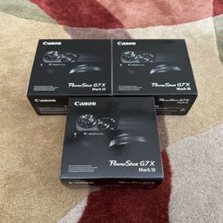 Canon PowerShot G7 X Mark III Silver Digital Video Camera Brand New