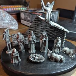 Mullingar Pewter Nativity set
