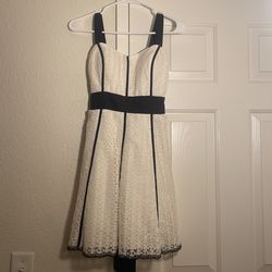 White And Black Extra Small Cocktail Dress