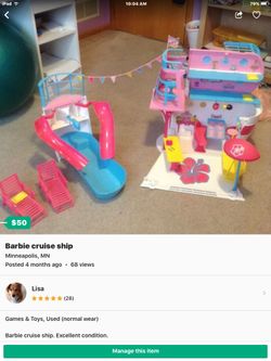 Barbie cruise ship playset hot sale