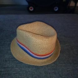 Toddler Paper Straw Fedora Hat