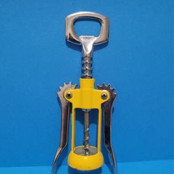 Winged Type Corkscrew Yellow made in Italy.