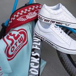 Vans X SE Bikes  Flyer Red White Size 8.5 