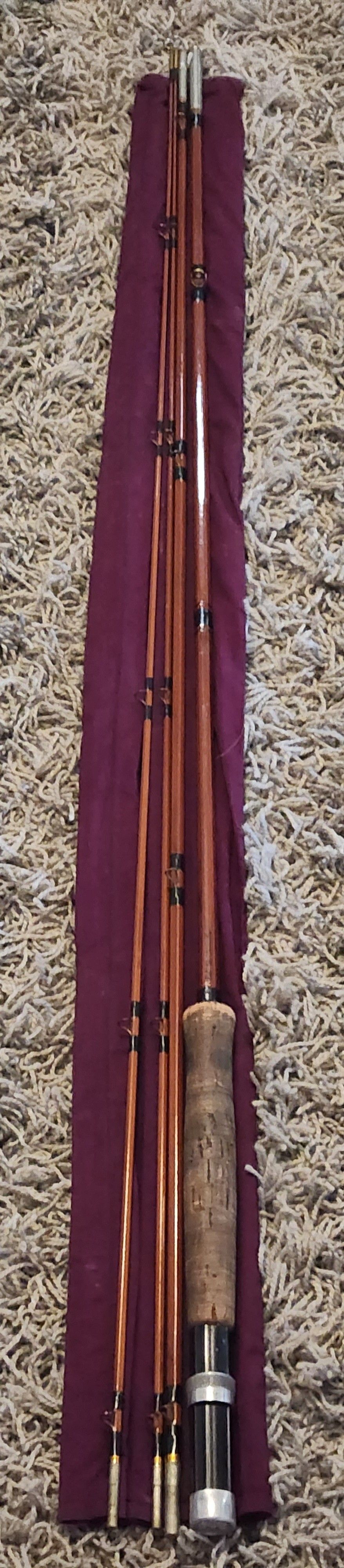 Ed M Hunter Approved Signed 3 Piece Fly Fishing Rod / Pole With Sock - Excellent Condition