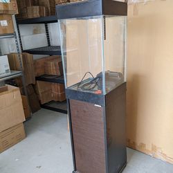 15 Gallon Auqeon Aquarium with storage stand
