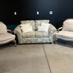 Loveseat Sofa With 2 Chairs
