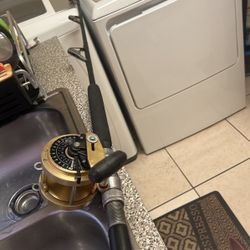 Rare Everol Italy Deep Sea Vintage Drag Reel 