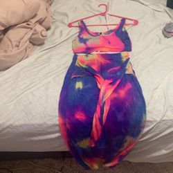 2 Piece Tie-dye Outfit