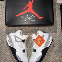 Nike Air Jordan 4 Og “White Cement” Size 9.5 (Worn 1x) ‼️