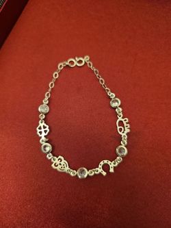 Silver 925 lucky charm bracelet